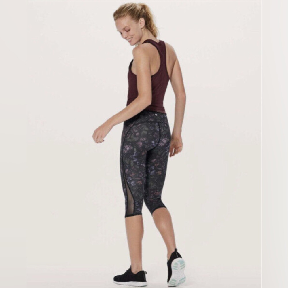 Floral Black Women's Athletic Leggings